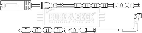 BORG & BECK Indikators, Bremžu uzliku nodilums BWL3060